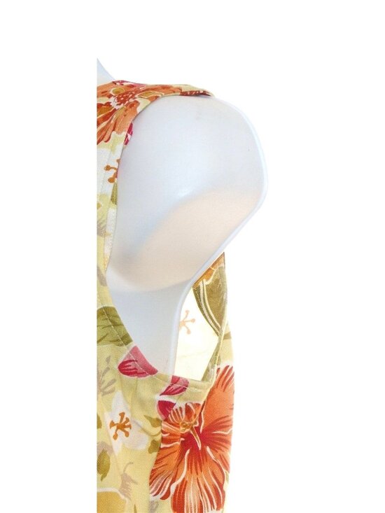 Coldwater Creek Hawaiian Skirt Blouse Womens S Small Outfit 2 Piece Set Hibiscus - Picture 9 of 10